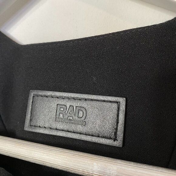 RAD by Rad Hourani Black Ponte Knit Zip Up Vest - Picture 5 of 5
